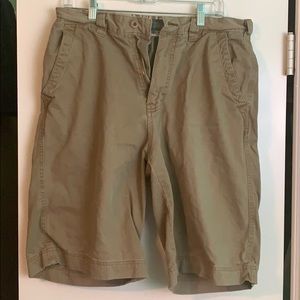 Tan cargo shorts